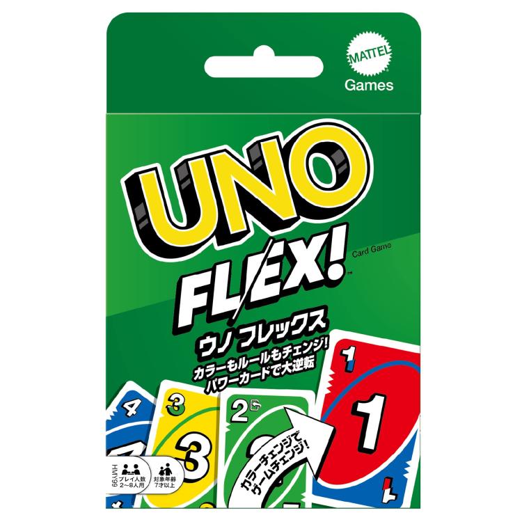 마텔 게임 Mattel Game 우노 UNO 우노 플렉스 카드 게임 카드 112장 2 8인용 7세 HMY99