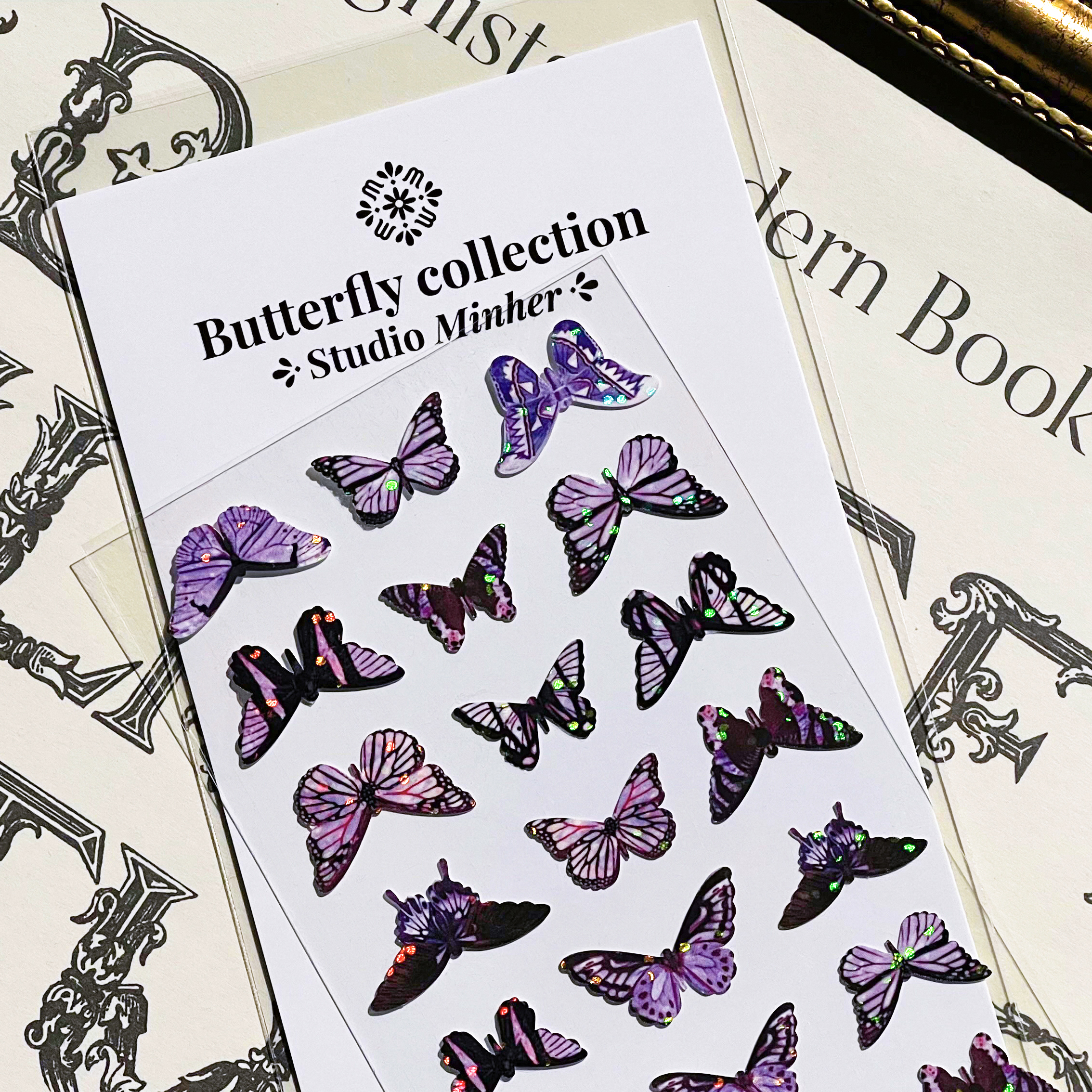 Butterfly collection Ver 1 몽환 감성 나비 씰스티커 밍에르스튜디오 다꾸 폴꾸 꾸미기