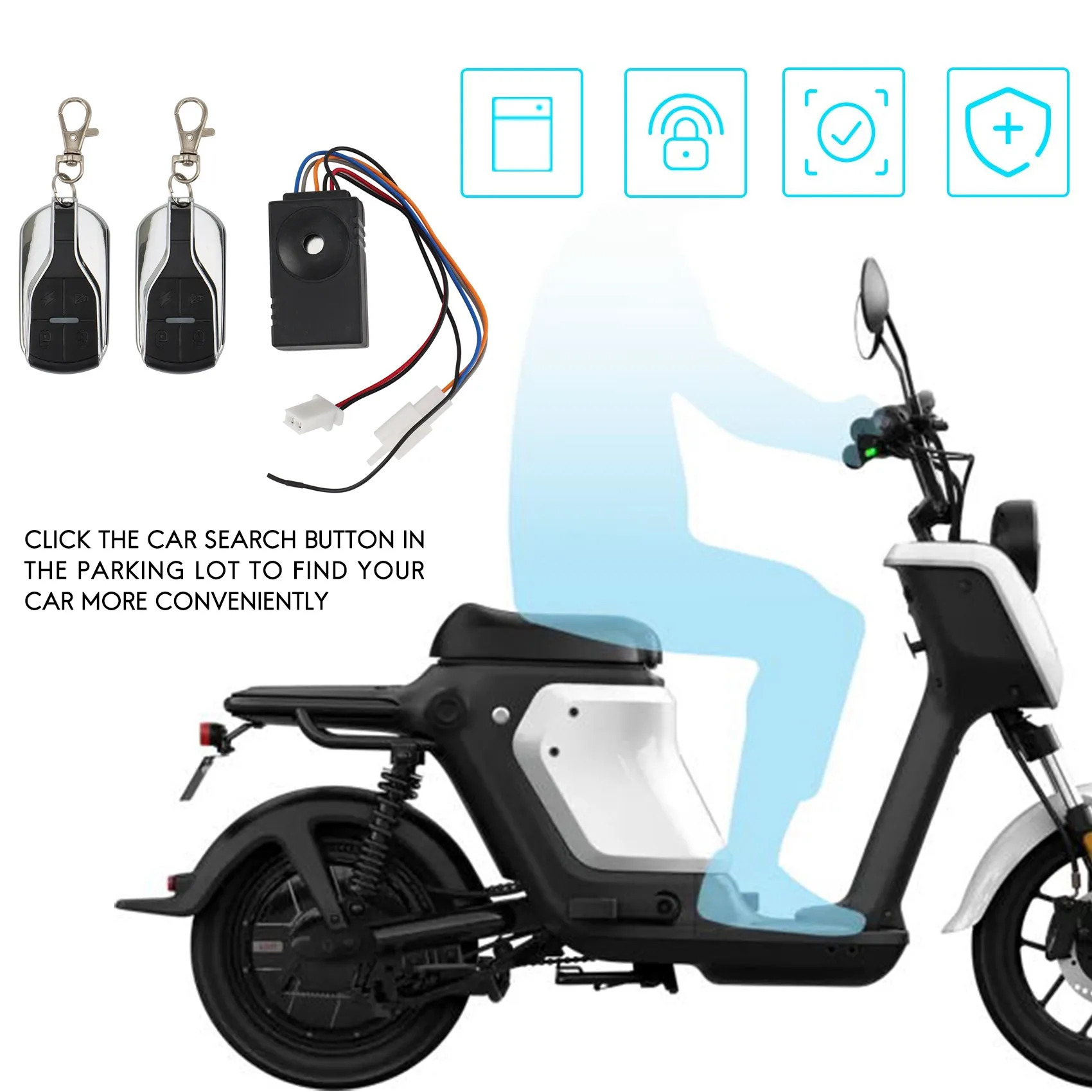Ebike 경보 시스템 전기 자전거 스쿠터 브러시리스 컨트롤러용 스위치 2 개 36V 48V 72V