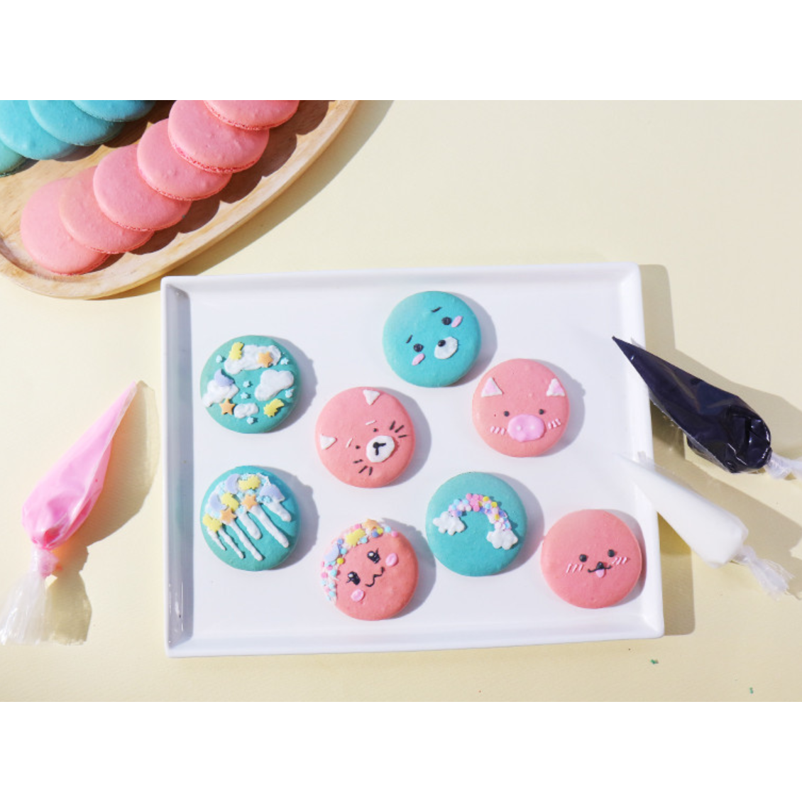 모코롱 마카롱 만들기 DIY 키트 오레오 요거트 동글이5색 350g 1개
