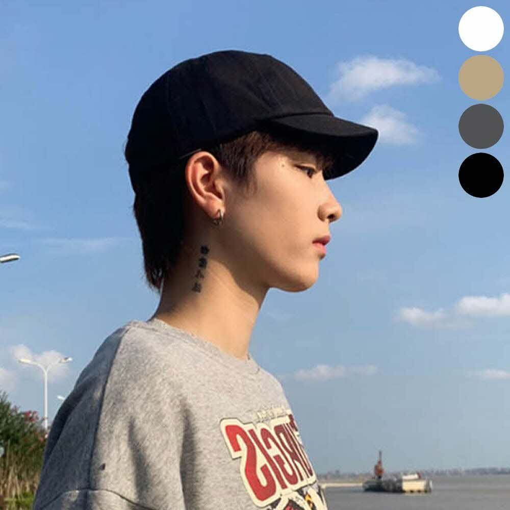 남성 짧은챙 숏챙 볼캡 모자 패션모자 사이즈조절