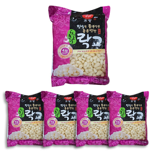 동보식품 락교 4kg 1박스 4개입