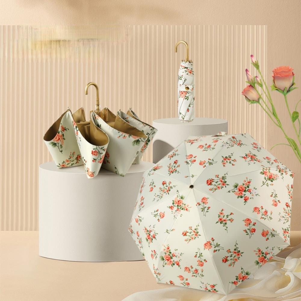 초경량 여성용 우양산 uv차단 자외선차단 양산 미니 우산 휴대용 비 3단 레트로