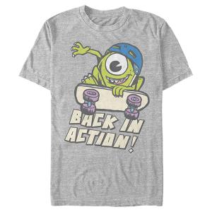 Boy s Monsters Inc Mike Back in Action 퍼포먼스 티셔츠 로열 헤더