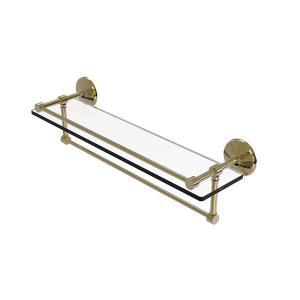 Allied Brass Mc 3 8L 1Tb 갤런 갤러리 타월 바 유리 선반 55 22 새틴 니켈 MC-1TB 22-GAL-SN