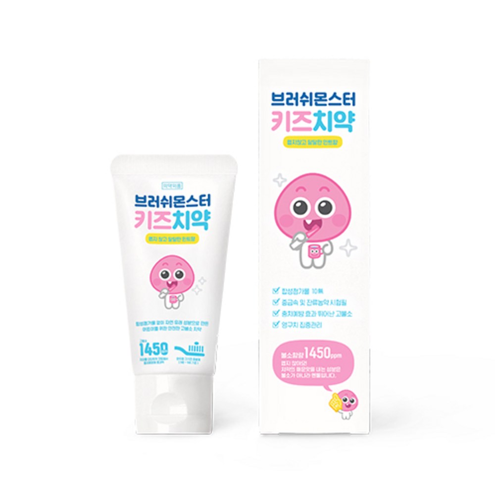 브러쉬몬스터 키즈치약 민트향 50g
