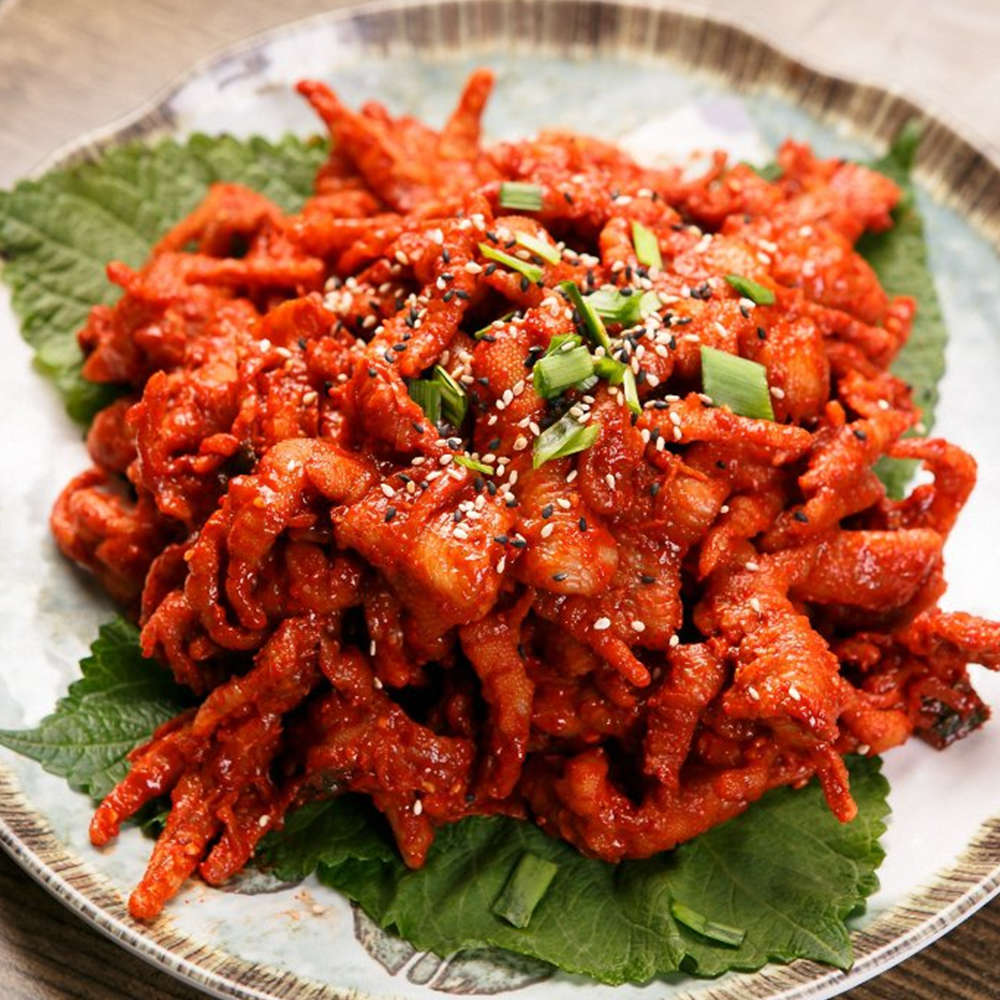 꼬들꼬들 직화무뼈닭발 전자렌지 숯불 간편조리 250g
