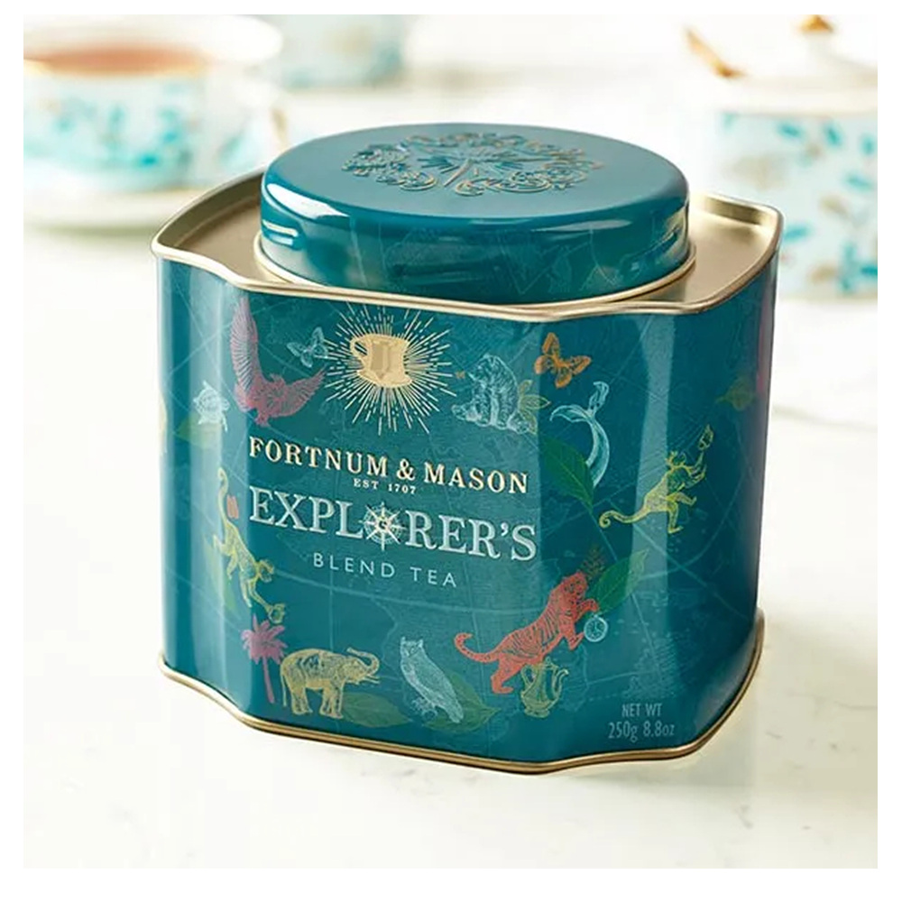 포트넘 앤 메이슨 익스플로러스 블렌드 잎차 캐디 250g Fortnum mason Explorer s Blend Loose Leaf Caddy