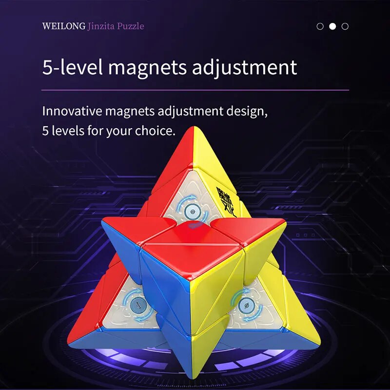 MOYU Weilong 자기 Pyraminx 전문 부상 특수 피라미드 매직 큐브 속도 퍼즐 장난감 Original Cubo Ma