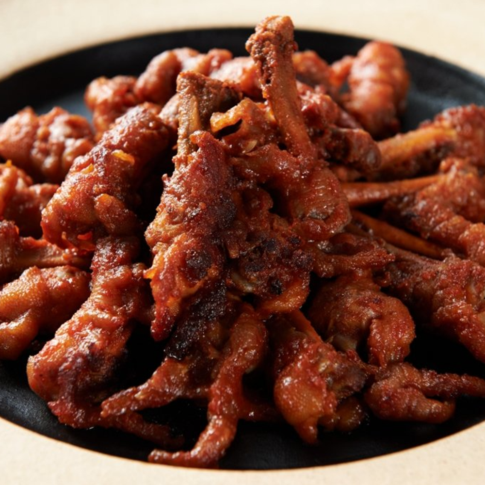 뼈있는 쫄깃한 매콤한튤립닭발 불맛 숯불 숙성 250g