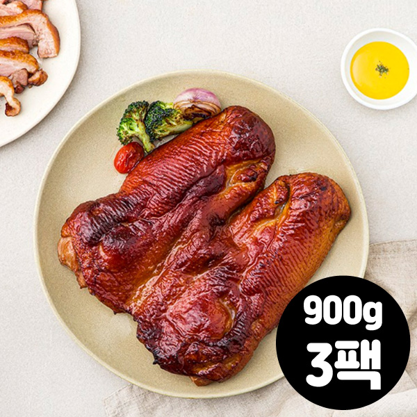 가미 쉐프의밥상 훈제오리 오리고기 800g X 2팩 통오리 완포