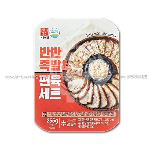 안주 가야명장 반반족발 편육 255g 냉동