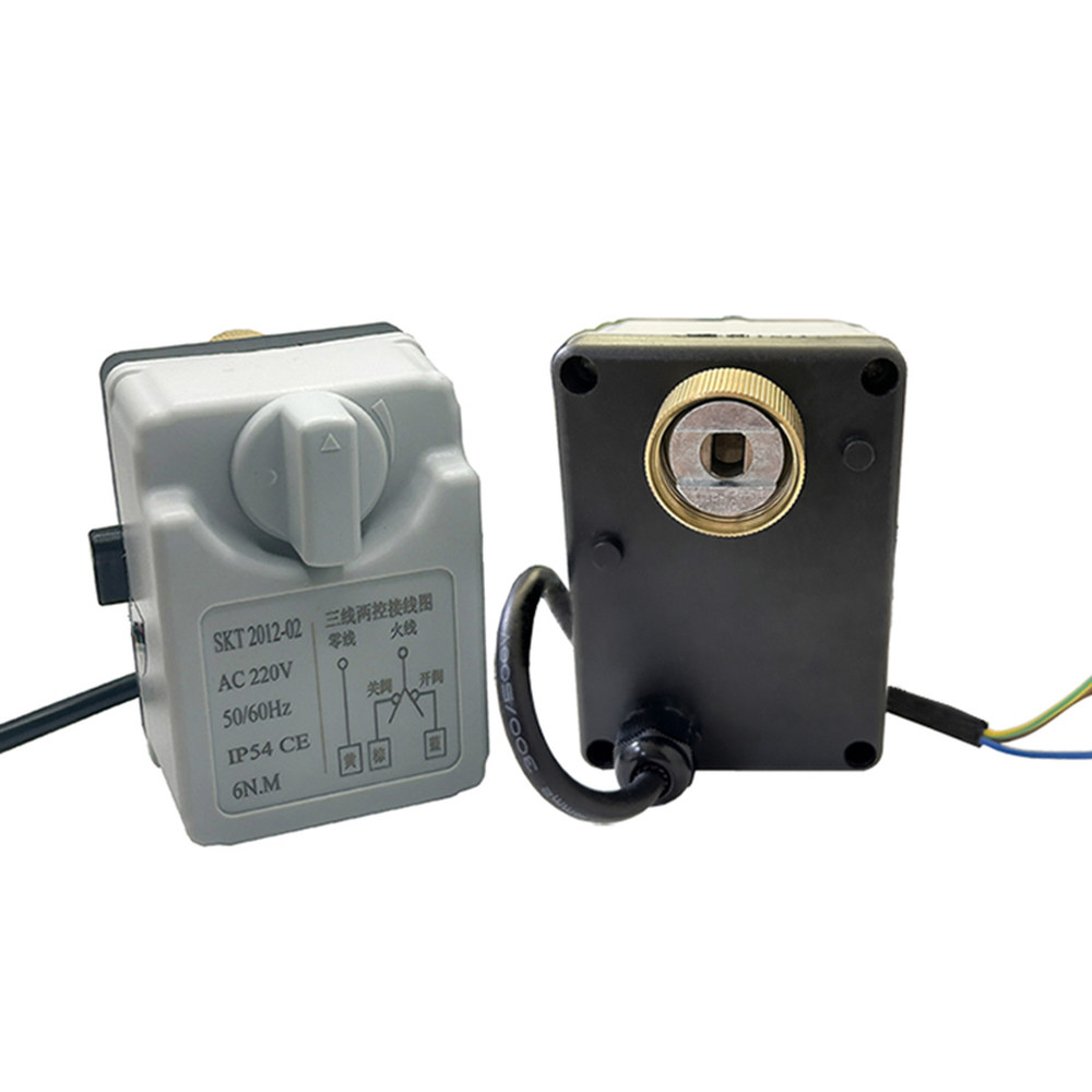DC12V 수동 스위치가있는 전동 볼 밸브 모터 3 선 2 제어 전기 볼 밸브 액추에이터 220VAC DC24V