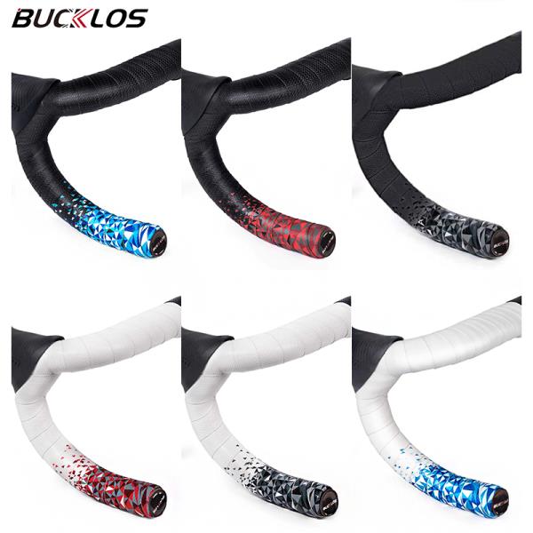 BUCKLOS 도로 자전거 핸들 바 테이프 레이싱 워퍼 밴드 안티 슬립 와인딩 스트랩