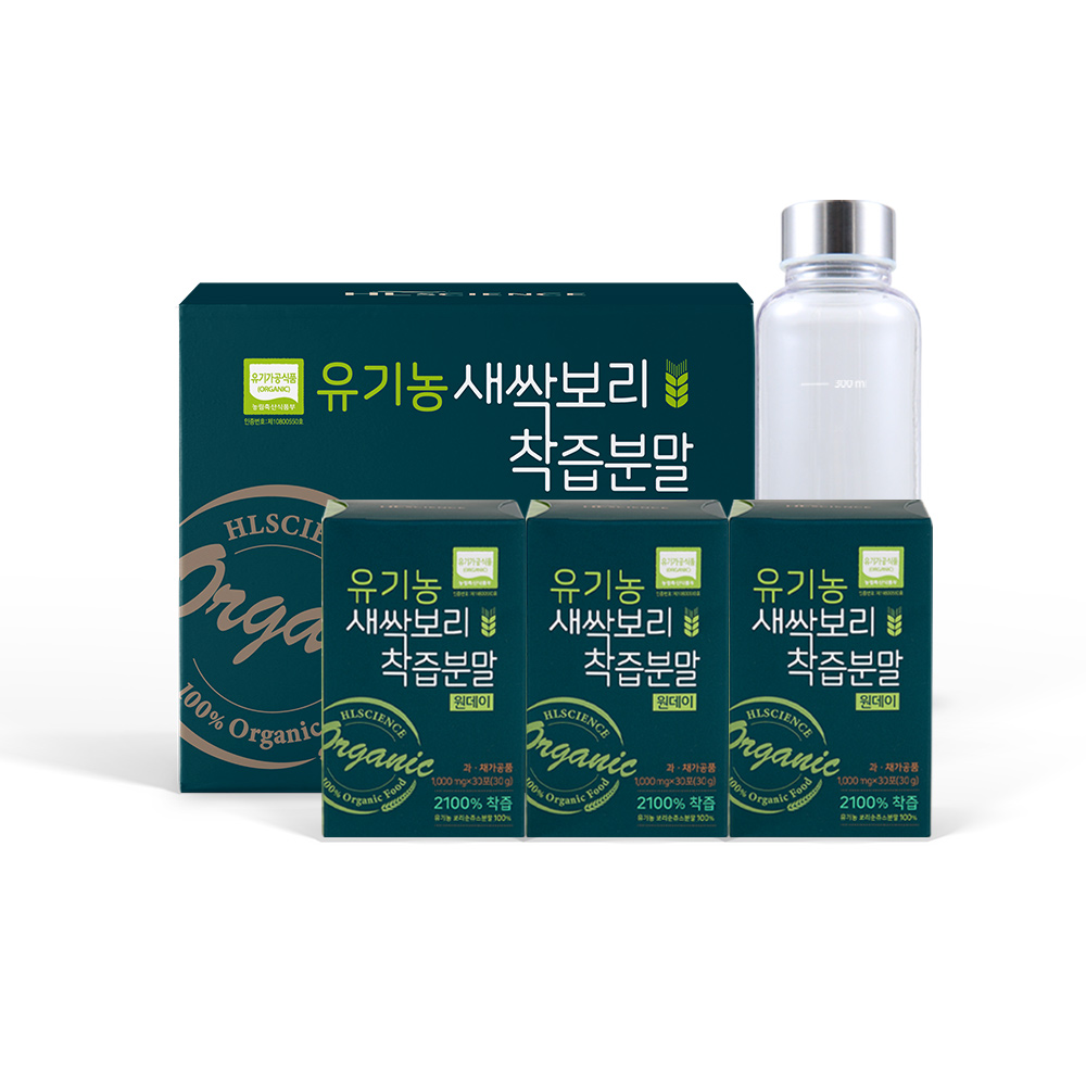 에이치엘사이언스 에이치엘사이언스 유기농 새싹보리 착즙분말 6박스 보틀 1병