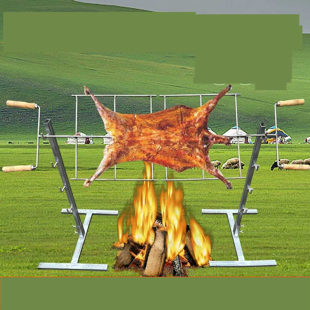 통돼지 바베큐기계 훈연 숯불 캠핑 쿠킹 스토브 꼬치