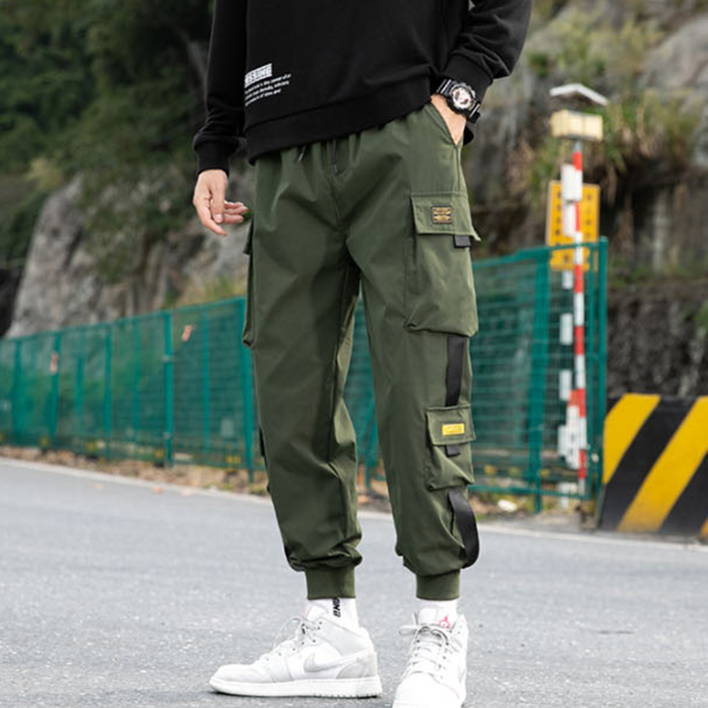 봄 여름 가을 남자 데일리 카고바지 편한 트레이닝 조거 팬츠 남성 밴딩 건빵바지 작업복