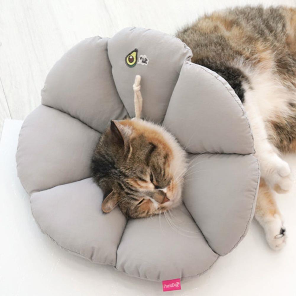 패리스독 쿠션 넥카라 1P 강아지 고양이 깔대기 면카라 S
