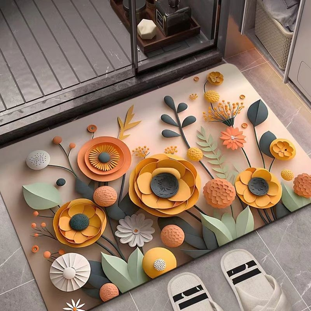 3D 규조토 발 매트 빨아쓰는 주방 샤워 욕실 매트