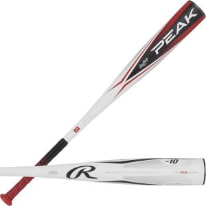 롤링스 Rawlings 롤링스 PEAK 야구 배트 USSSA -10 6 4cm2 3 4 배럴 78 7cm31 66 cm 1개