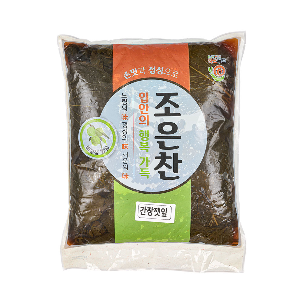 청우식품 청우 진짜 맛있는 깻잎 장아찌 깻잎지 4kg 업소용