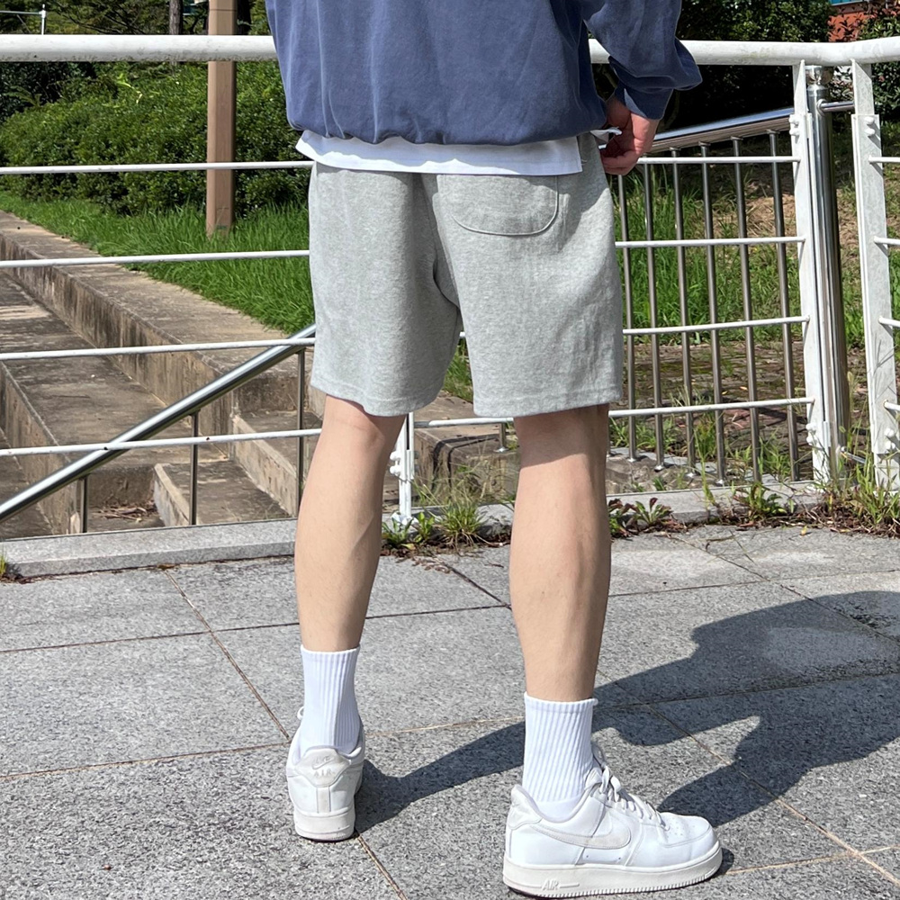 남자 반바지 회색반바지 통큰반바지