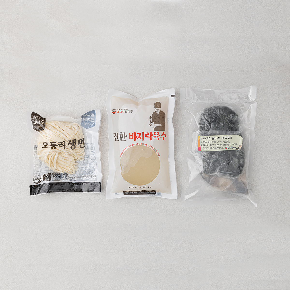 한마당 국내산 매생이 바지락 칼국수 매생이국 900g