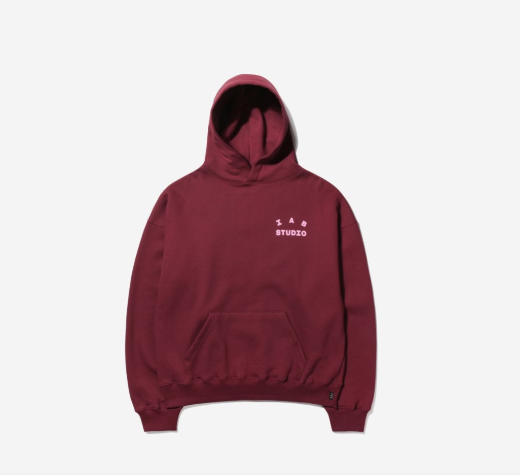아이앱스튜디오 아이앱스튜디오 후드티 아이앱 스튜디오 후드 라즈베리 IAB Studio Hoodie Raspberry 사이즈