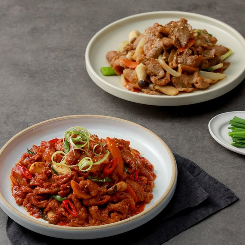 청하우 유천냉면 유천돼지불고기 국내산 한돈 매콤한맛 간장맛 300g 3개
