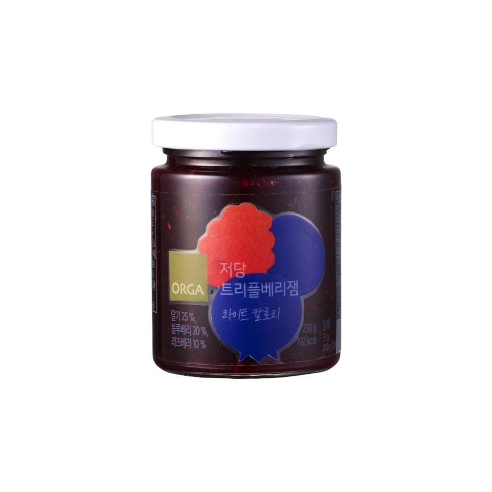 올가 ORGA 우리집 소스 저당 트리플베리잼 250g 홈파티레시피 소스 식재료 카페 레스토랑