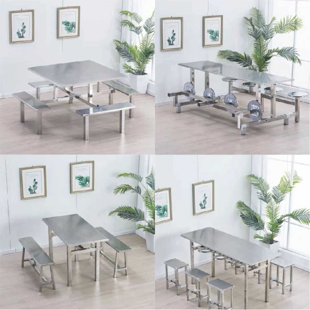 매점 단체 테이블 식당 철제 일체형 식탁 탁자 편의점