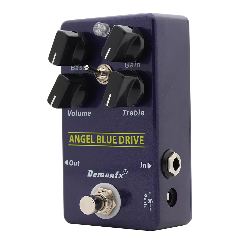 Demonfx ANGEL 드라이브 이펙트 페달 오버드라이브 2 가지 모드 토글 스위치 클론 TIMMY V2 0