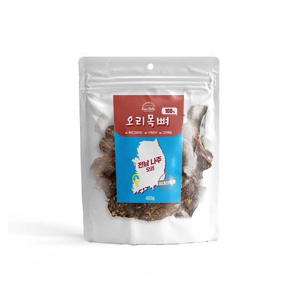 후코홀릭 후코홀릭 프리미엄 수제간식 오리근위 100% 400g