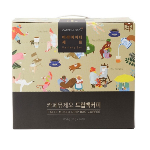 뮤제오 카페뮤제오 드립백 버라이어티 세트 12g x 72개입