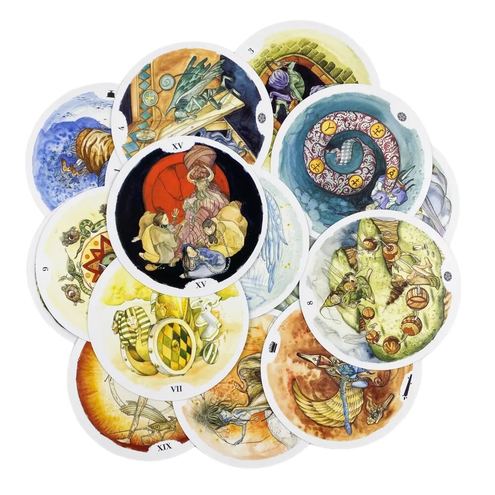 Circle of Life 타로 카드 A 78 덱 오라클 영어 비전 점술 에디션 Borad 게임