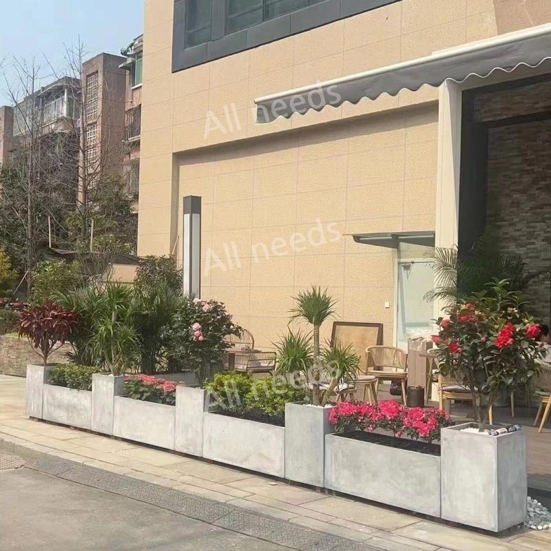 플렌트박스 화분 발코니 플렌트 정원 슬림형 화단 상자 본색 시멘트 가로X세로X높이