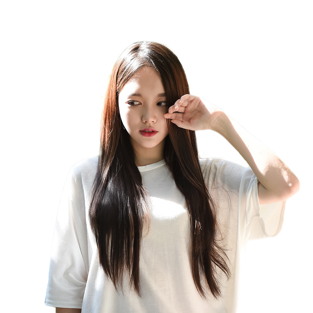 프리티레이디 고열사 똑딱이피스 긴머리 부분가발 셀프 붙임머리 똑딱핀 헤어피스 롱스트레이트 12피스 6리얼브라운 2핀x12pcs