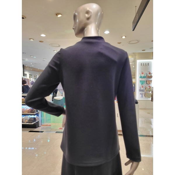메지스 메지스 밑단 자수 디테일나염티셔츠 VD0WD02TS0