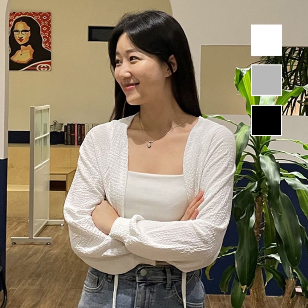 러블리한 스프릿패션 여자 크롭 볼레로 가디건