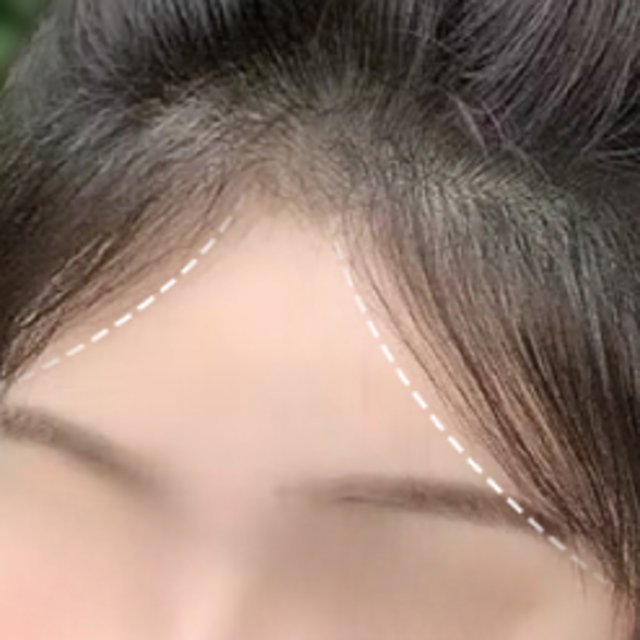 잔머리 헤어라인 가발 앞머리 부분가발 붙임머리