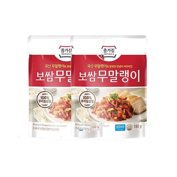 종가 종가 보쌈 무말랭이 180g 2개 엄마반찬 밑반찬 입맛도는반찬 엄마손맛 자취음식