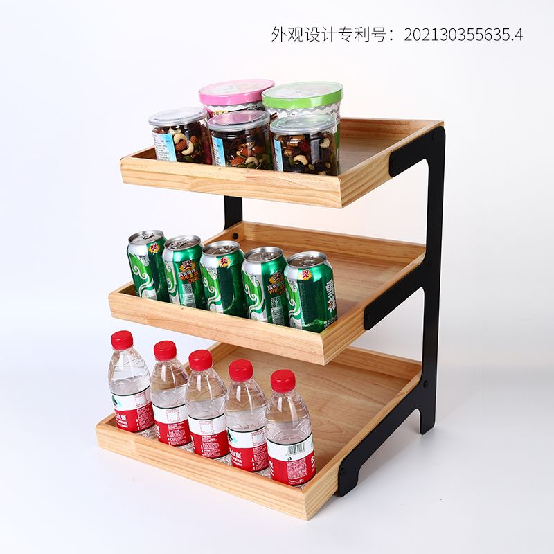 3단 진열대 카페 빵 베이커리 진열 선반 계단식 원목