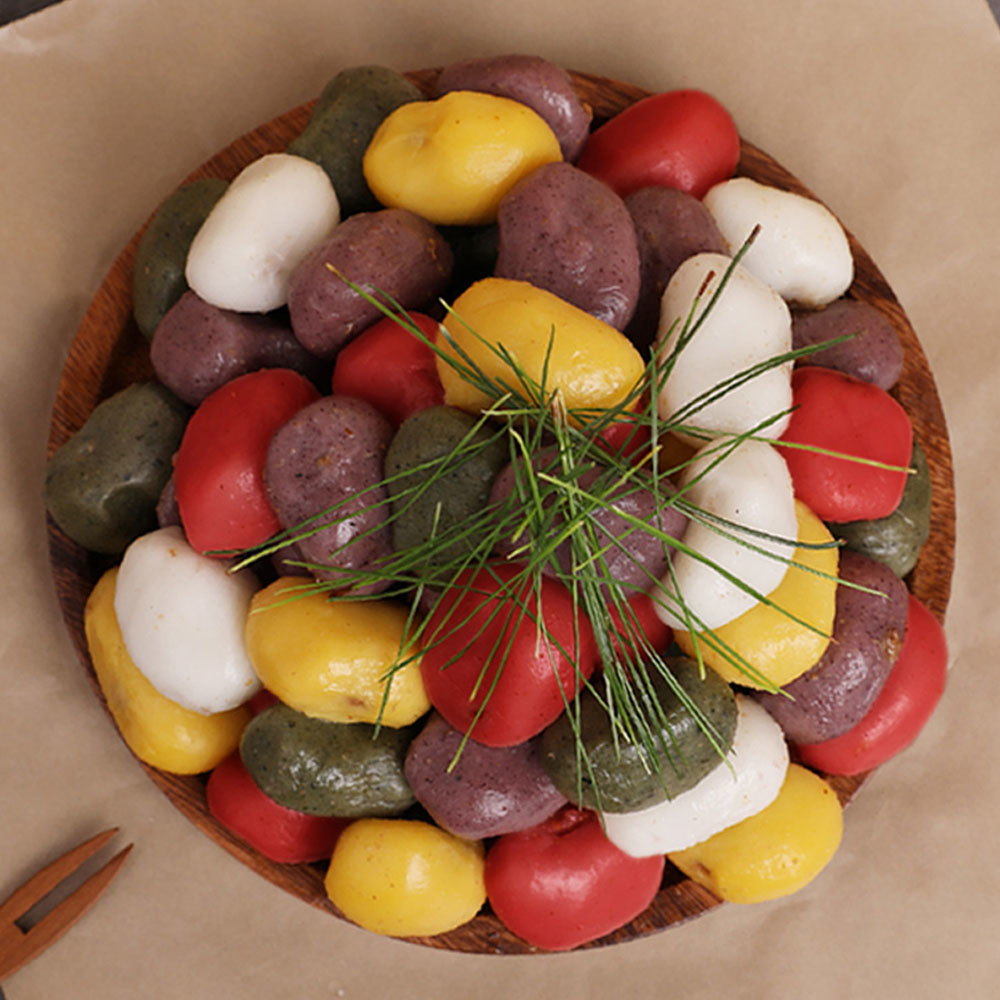 시루조아 굳지않는 특허기술 떡 오색 찹쌀 송편 750g 15개입 30알