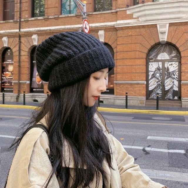 은창 루즈 컬러풀 골지 니트 비니 모자 털모자 보온 가을 겨울 겨울모자 여성 벙거지 히트 선물 단체