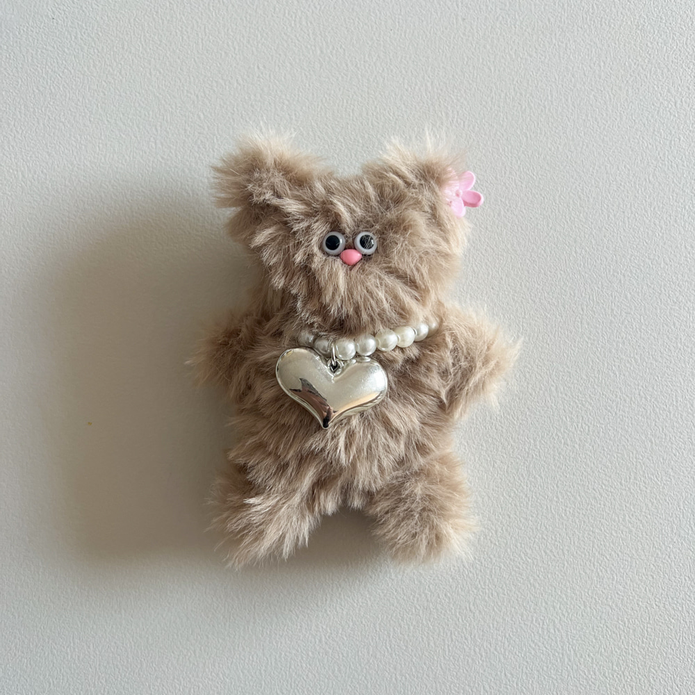 하찮이 모루 인형 키링 DIY만들기 재료 세트 7컬러 열쇠고리 애착인형 가방장식 미니 백참 악세사리