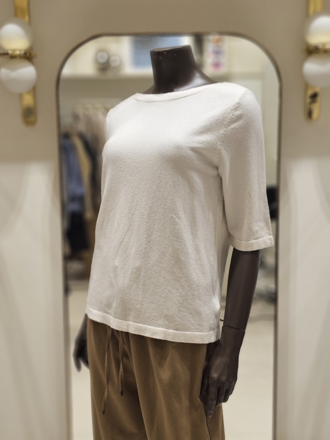 파슨스 Boat Neck Half Knit Top 파슨스 PBPR0NI02