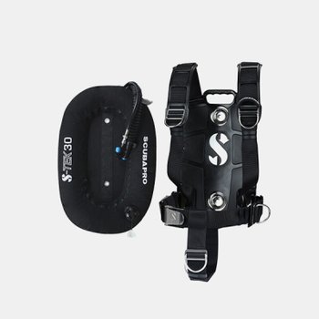스쿠버프로 스쿠버프로 스쿠버프로 SCUBAPRO 에스텍 퓨어 플러스 싱글 비씨 BC 시스템 S-TEK PURE PLUS SYSTEM 백플레이트 하네스