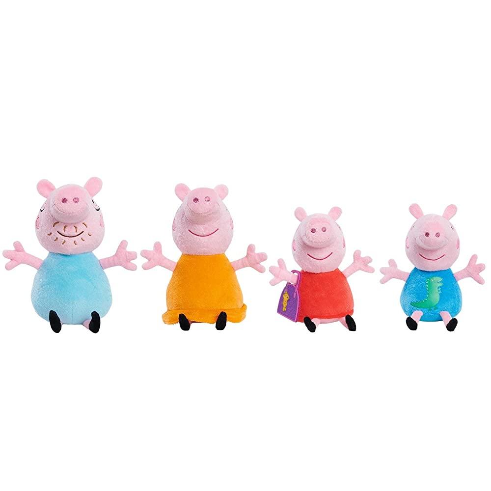 Peppa Pig Family 소형 봉제 동물 인형 4피스 세트 페파 피그 미라 아빠 돼지 조지 핫템 잇템