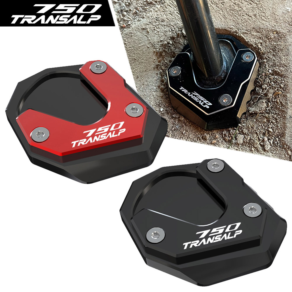 혼다 TRANSALP 750 2023 2024 용 오토바이 액세서리 사이드 스탠드 확대 킥스탠드 확대기 지 XL750 750