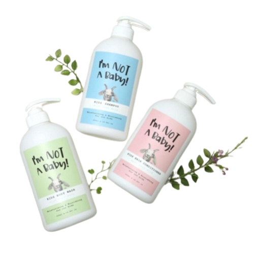 아임낫어베이비 고트밀크 키즈 샴푸 500ml + 헤어컨디셔너 500ml + 바디워시 500ml